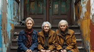 Бабушки на лавочке