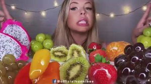 ASMR ЦУКАТЫ ИЗ АПЕЛЬСИНОВ, КЛУБНИКИ, ВИНОГРАДА, КИВИ, ЗАСАХАРЕННЫЕ СЛАДКИЕ ПЕРЦЫ, КОНФЕТЫ