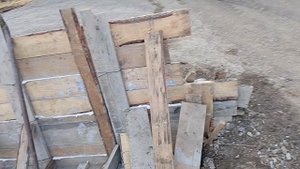 Подпорная стена,заливка.