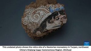 Jade cross discovered in Nestorian relics site in China's Xinjiang