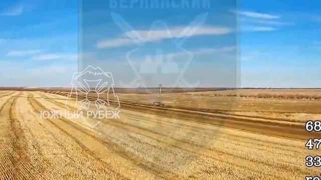 Уничтожение операторами дронов группировки "Юг" боевой бронированной машины "Козак" ВСУ
