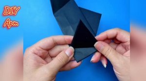 Летучая мышь из бумаги оригами своими руками. DIY Арт