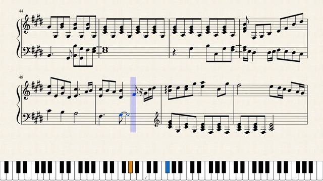 Melodies of Life (Final Fantasy Piano Accompaniment) [Piano Sheet Music] смотреть онлайн