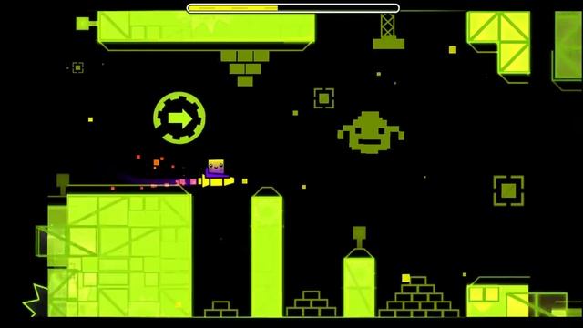 Играем в Geometry Dash.