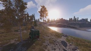 Аэрдроп ночью Раст, Рассвет. Графика выживания