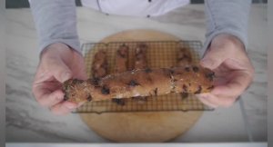 Ржаные батончики с сухофруктами и шоколадом. На закваске.