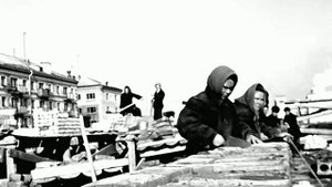 1967 год. Тюмень. Строительство в городе. Работает_СМУ-13.