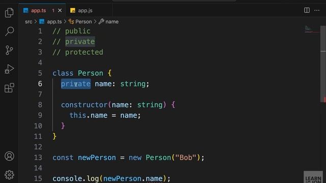 TypeScript 5.5 Crash Course | Define types in JavaScript | Part 10: Classes