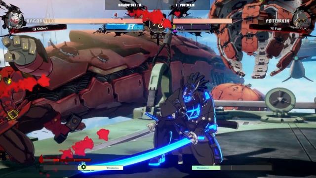 GGST | Sh0ve1 (Nagoriyuki) VS FAB (Potemkin) | Guilty Gear Strive High level gameplay
