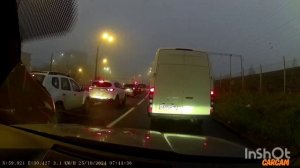 ДТП "паровозик " на ул. Гранитная СПб.  25.10.2024г.