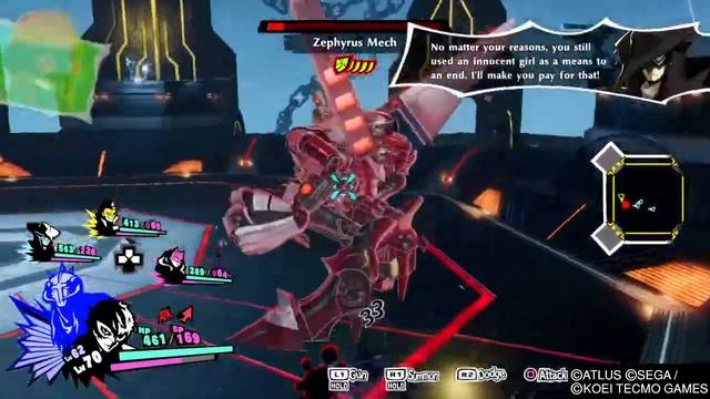 Persona 5 Strikers - Monarch Akira Full Fight смотреть онлайн