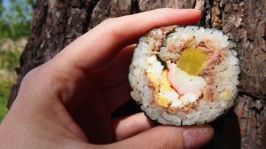 Традиционная корейская кухня: кимбап с тунцом (참치 김밥) ЧАМЧИ КИМБАП