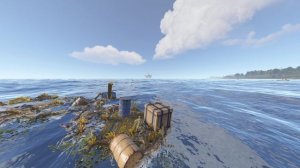 День в Расте, Горы мусора и нефтевышка вдали. Атмосфера выживания