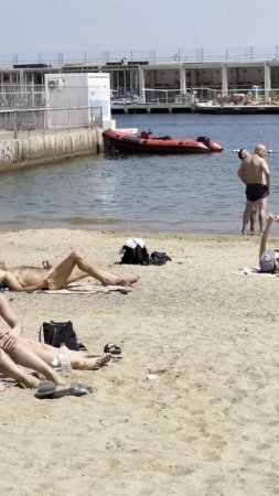 🇪🇸 Hot day at Barcelona beach Spain-1