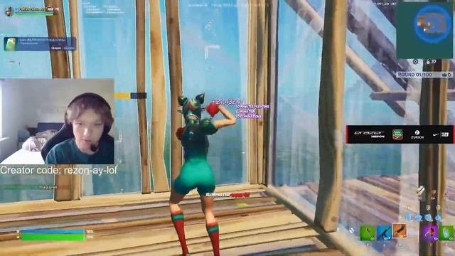 Rezon Ay VS Aqua 1v1 Buildfights With NEW Shotgun!