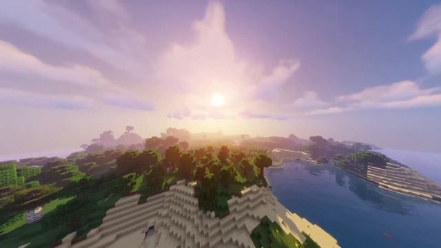 Minecraft sunset with shaders смотреть онлайн