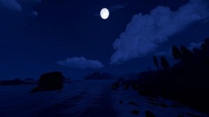 Ночь в Расте, Берег моря. Звуки волн и атмосфера