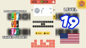 Logo Quiz World, United States level 19 answers #logoquiz @brainitquizzes