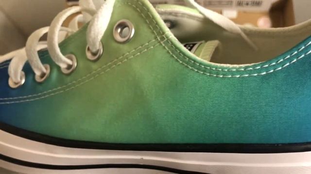 Converse - Unisex Chuck Taylor All Star Psychedelic Hoops Low Top - Green/Blue смотреть онлайн
