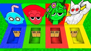 ВЫЖИВАНИЕ ВНУТРИ ВСЕХ ПОДВАЛ ПОРТАЛ СПРУНКИ В МАЙНКРАФТ! ХОРРОР СПРАНКИ SPRUNKI MINECRAFT