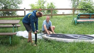 SUP Gladiator boards - тест и настройка надувной доски для САП серфинга Гладиатор