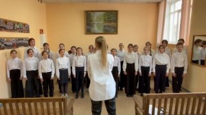 Хор вокально-хорового отделения, камерный хор, 3 категория. МБУДО ДМШ 1, г. Новосибирск.