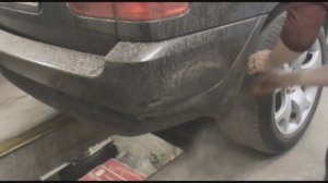 Снятие заднего бампера  BMW X5 e53 / Установка насадок выхлопа BMW X5 e53