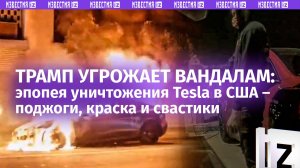 Трамп негодует: активисты уничтожают дорогущие Tesla в США – поджоги, обливание краской и свастики