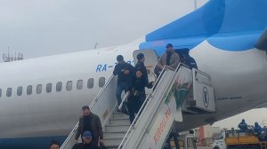 17-03-2024  аэропорт махачкала  выхожу  из самолёта  в  автобус   махачкала    часть-12
