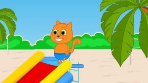 Cats Family in English - Outdoor Activities Cartoon for Kids