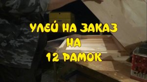 УЛЕЙ НА ЗАКАЗ НА 12 РАМОК. УЛЕЙ СВОИМИ РУКАМИ.