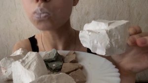 Сухой и мокрый хруст ассорти мела🍮🍰🥛