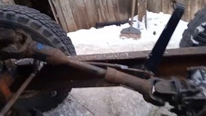 Погрузчик на уазовских мостах.