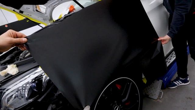 WRAPPING A MERCEDES SATIN BLACK | Autowrap Manchester | #satinblack #carwrap #amg смотреть онлайн