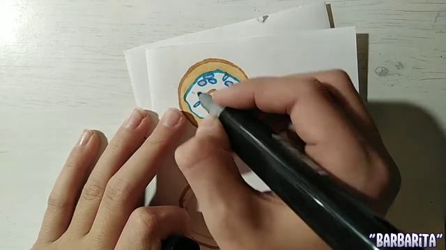 Рисунок фломастерами "Пончики" | Barbarita смотреть онлайн