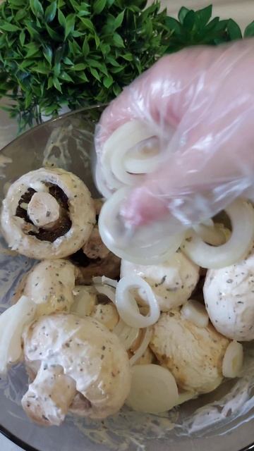 шашлычки из шампиньонов###простовкусно