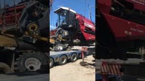 Как загрузить комбайн на трал? Boston Technic покажет! Отгрузка комбайна в г. Ставрополь!