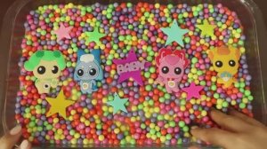 Делаем СЛАЙМ с шариками и игрушками дома! Увлекательное видео со слаймом