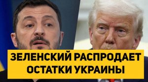 ЗЕЛЕНСКИЙ РАСПРОДАЕТ ОСТАТКИ УКРАИНЫ