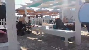 Анапа Еду на пляж санатория АНАПА