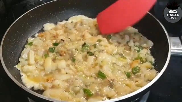 Spanish Omelet Easy Recipe | Spanish omelet Halal Food Recipe смотреть онлайн