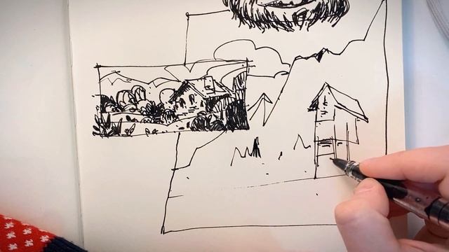 Говорим и Рисуем про ручку с "архитектурным" пером с АлиЭкспресс :) смотреть онлайн