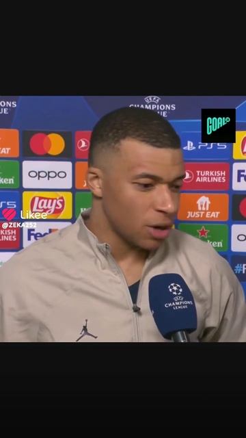 Не очень хорошая реакция от Мбаппе ☠️ смотреть онлайн