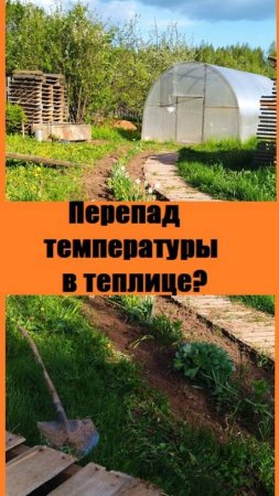 Как избежать ПЕРЕПАДА ТЕМПЕТАТУРЫ в поликарбонатной теплице?