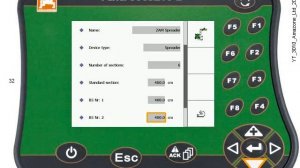 Amazone Amatron3 - Setting up an Amazone Amabus machine in ISObus Menu