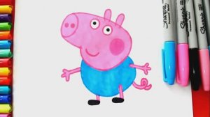 Как нарисовать ДЖОРДЖА (брата Свинки Пеппы)