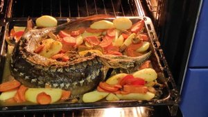 стерлядь в духовке