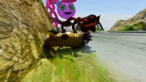 ALL MONSTERS Big & Small Cars Downhill Madness with BUS EATER & HOUSE HEAD – BeamNG Drive