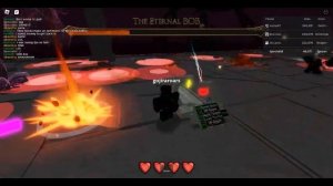 Tencelll uh I think Bob eternal is either glitched or you made him that way (Slap Battles Bug)