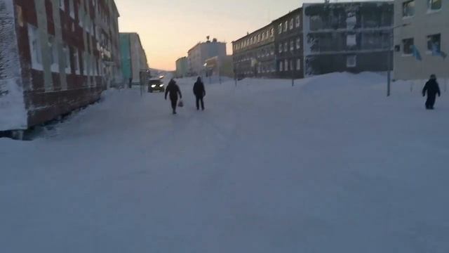Тикси 23 01 2021 гуляем днем с заходом в пару магазинов